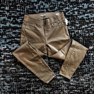 Womens Olive Jegging Pull on Skinny 8 Long Stretchy